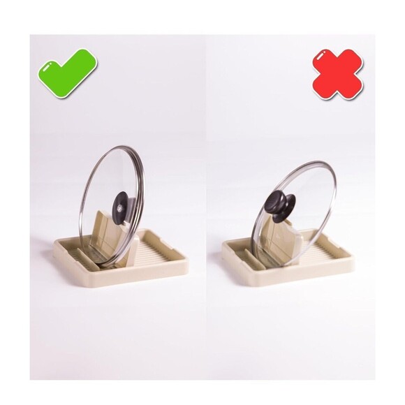 2 Pcs Spoon Holder, Pot Lid Holder  for Kitchen Counter, Spoon Rest Holder - Picture 6 of 8